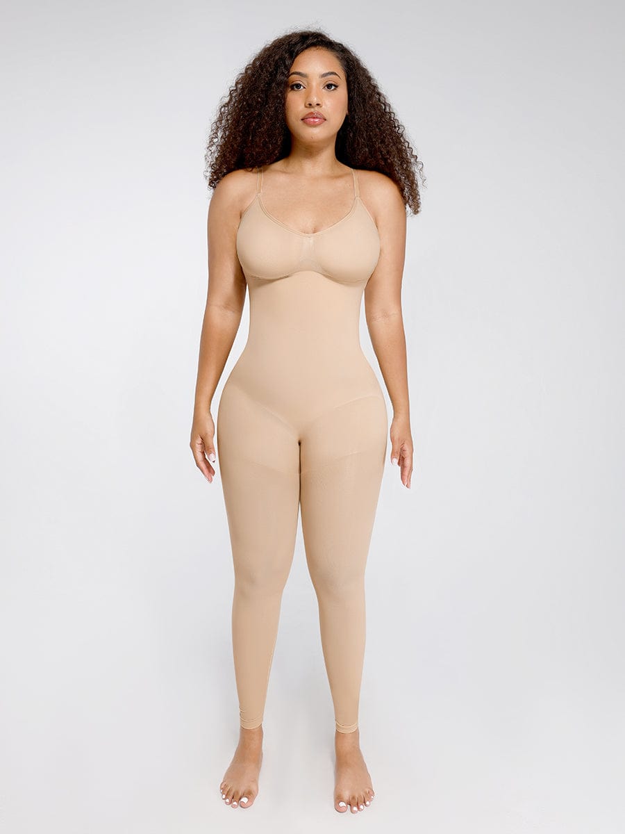 Wholesale Seamless Breast Support Waist and Abdomen Shaping Mid Thigh Body Shaper