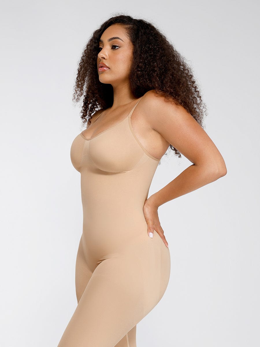 Wholesale Seamless Breast Support Waist and Abdomen Shaping Mid Thigh Body Shaper