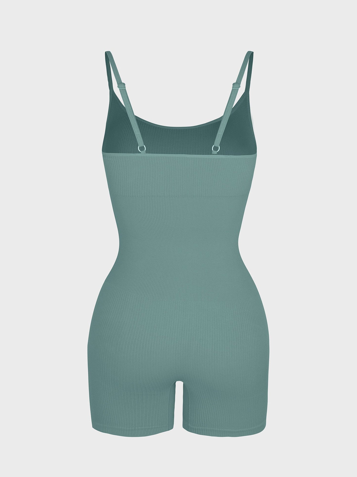 Wholesale Eco-friendly🌿 Seamless Ribbed Tank Shapewear Romper with Adjustable Straps