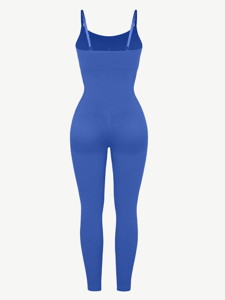 Sculpt Your Curves: High Stretchy Seamless Sling Tummy Control Jumpsuit