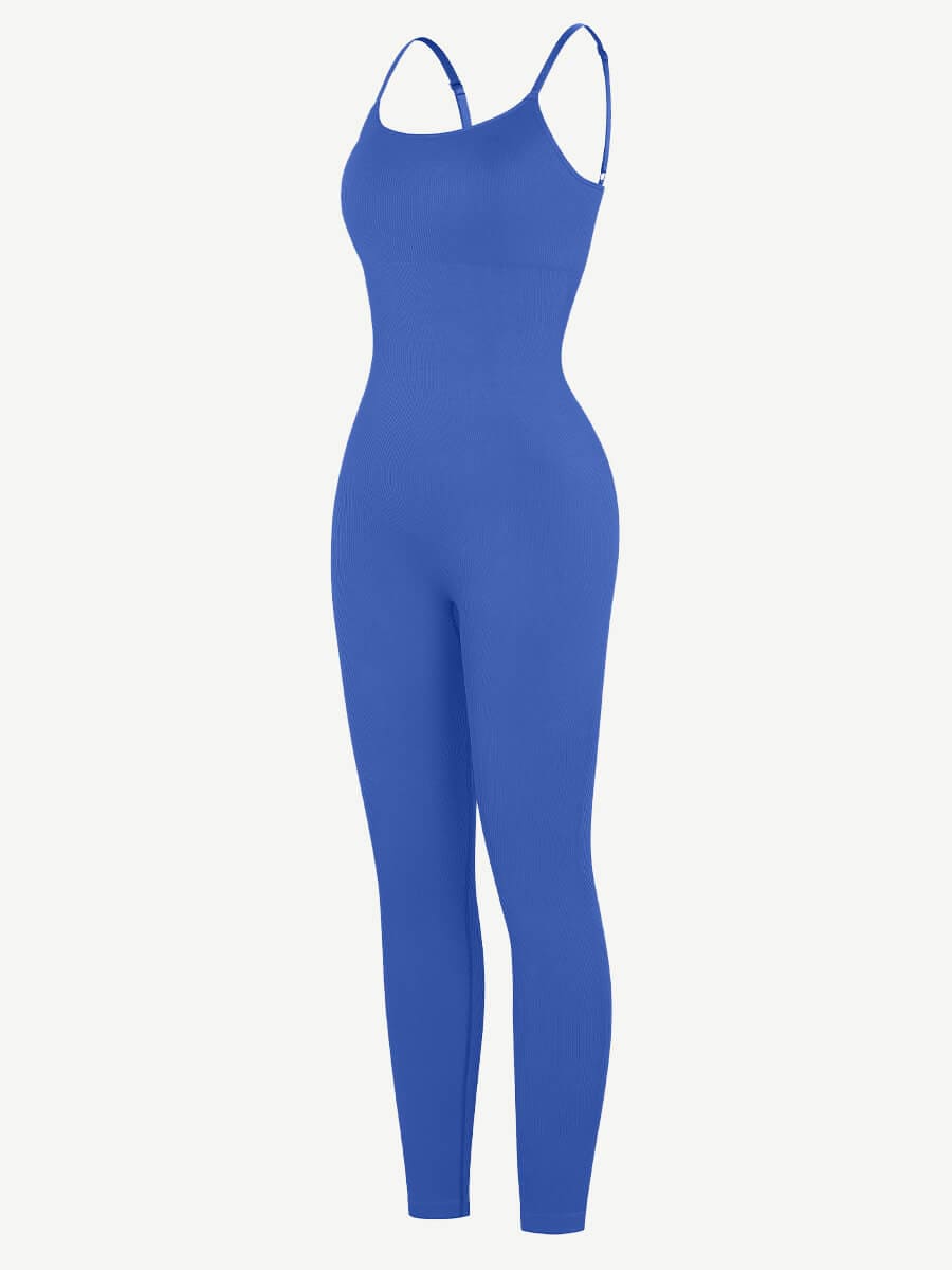 Sculpt Your Curves: High Stretchy Seamless Sling Tummy Control Jumpsuit